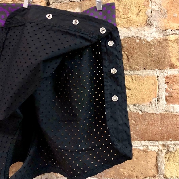 SEOBEAN MENS BLACK MESH SHORTS SIDE SPLITS WITH SNAPS ATHLETIC BEACH TRUNKS - Picture 9 of 14